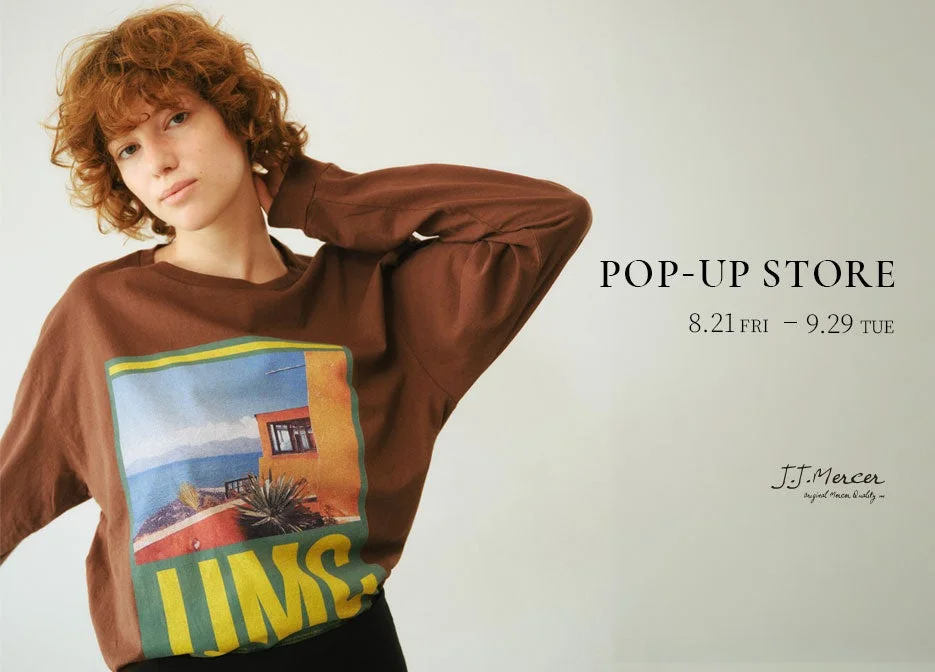 「J.J.Mercer」初の直営POP-UP STOREがルミネ北千住にオープン！2026年秋冬新作も登場