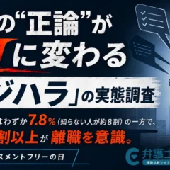 8月2日は「ハラスメントフリーの日」｜職場の「正論ハラスメント」実態調査、約8割が言葉を知らずも経験者の6割以上が離職を意識