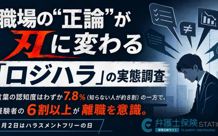 8月2日は「ハラスメントフリーの日」｜職場の「正論ハラスメント」実態調査、約8割が言葉を知らずも経験者の6割以上が離職を意識