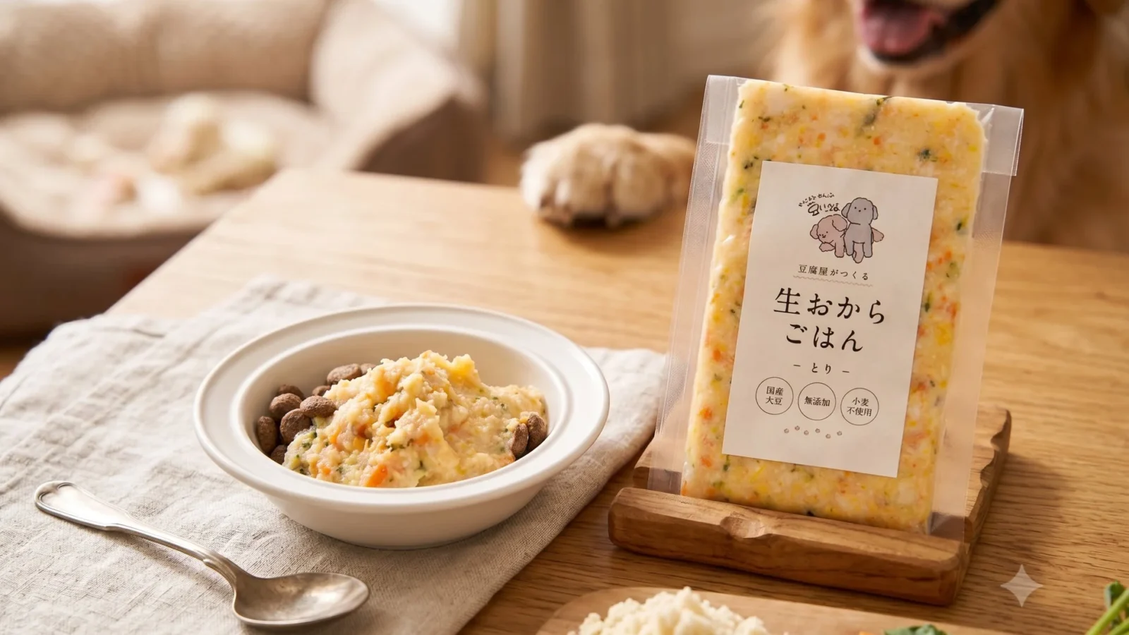 国産大豆100%・無添加！「わんわん豆いろは 生おからごはん」が新登場