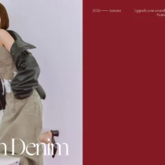 FRAY I.D、アーティスト小川桜花が纏う秋の新作デニムコレクション「NEW IN DENIM」を公開