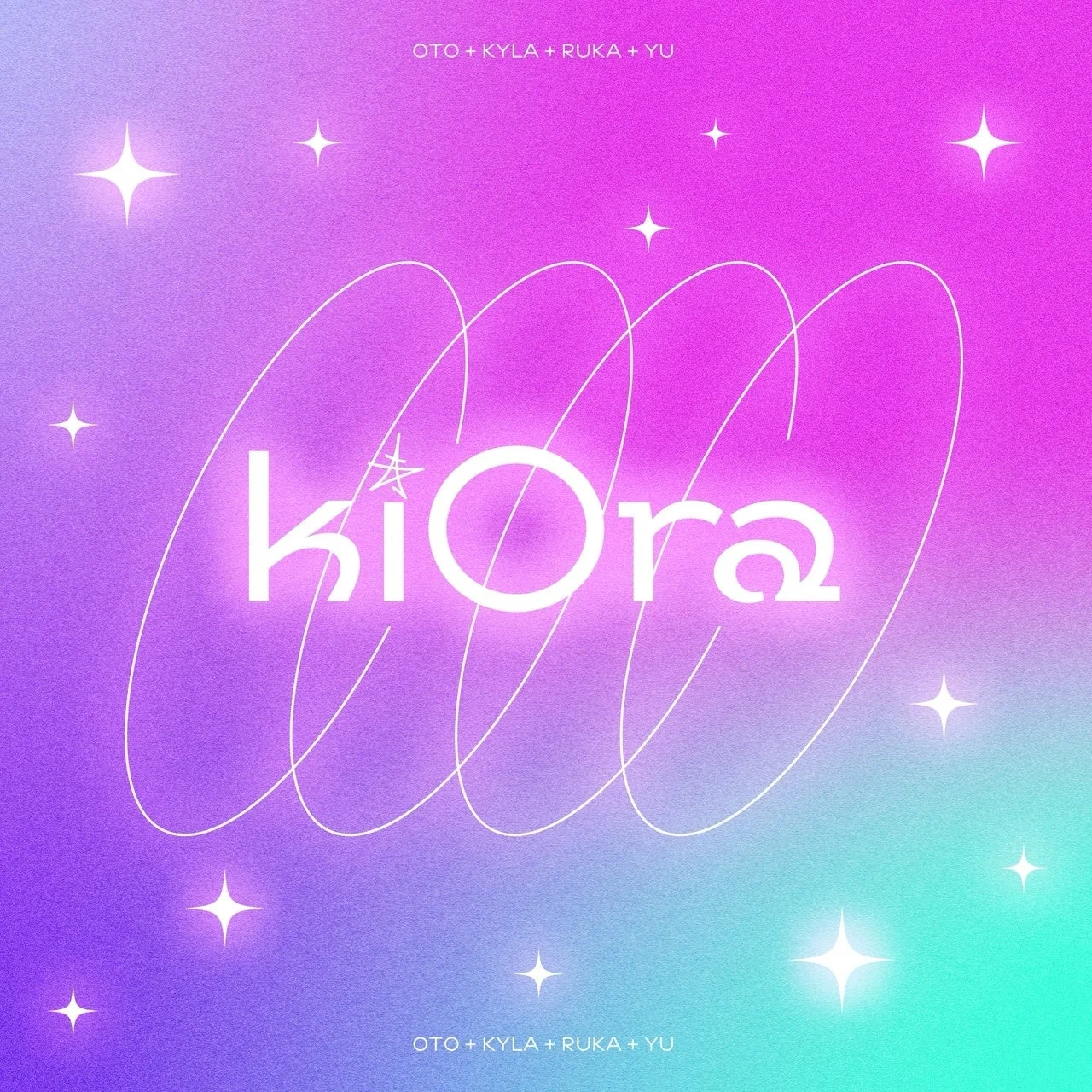 kiOraのロゴとメンバー名