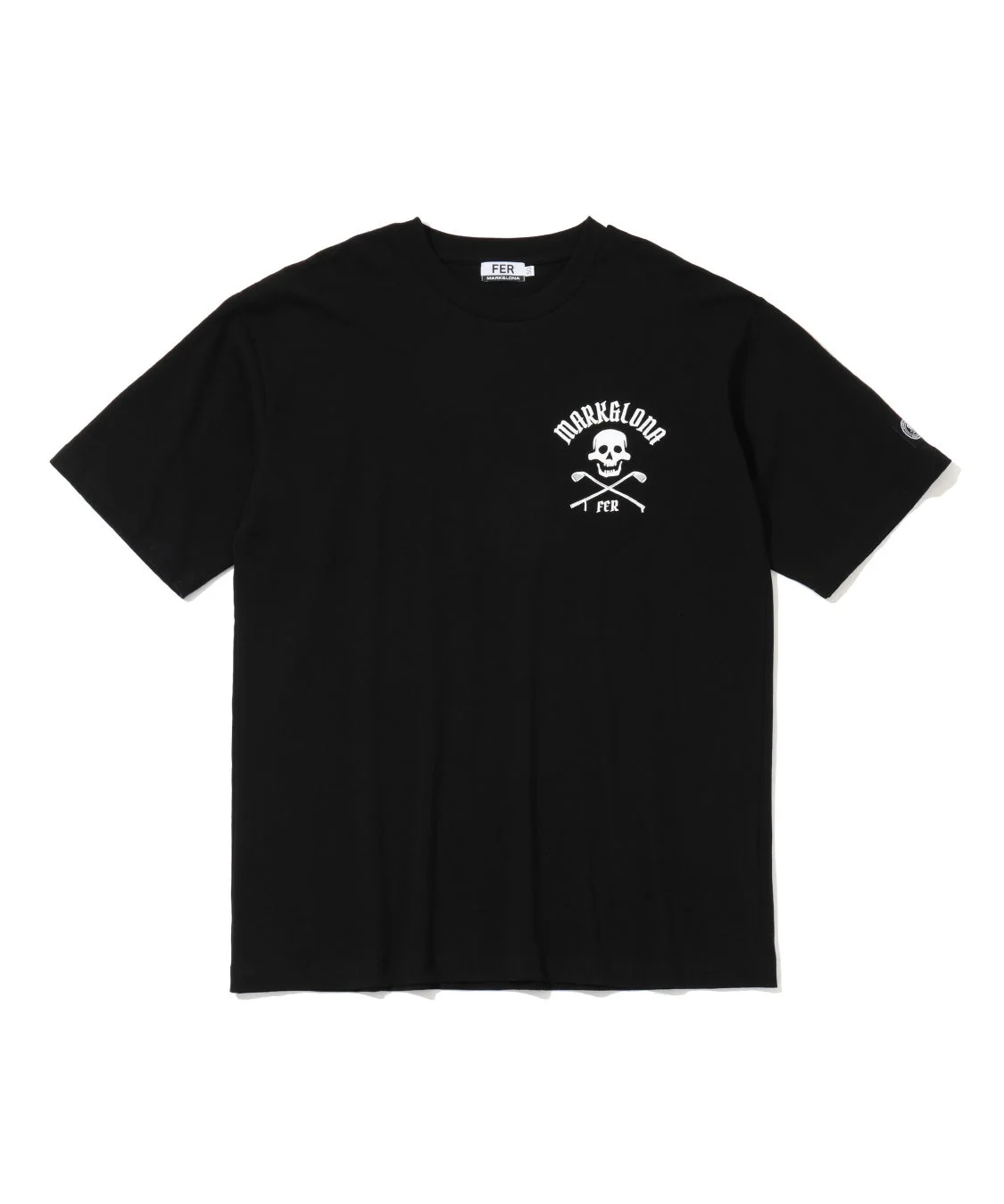 黒色の半袖Tシャツ