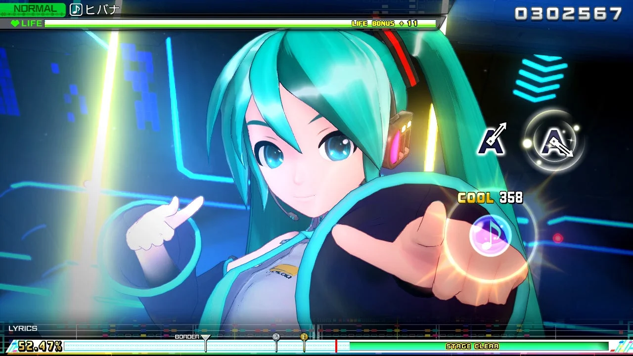 初音ミク Project DIVA MEGA39's ゲーム画面