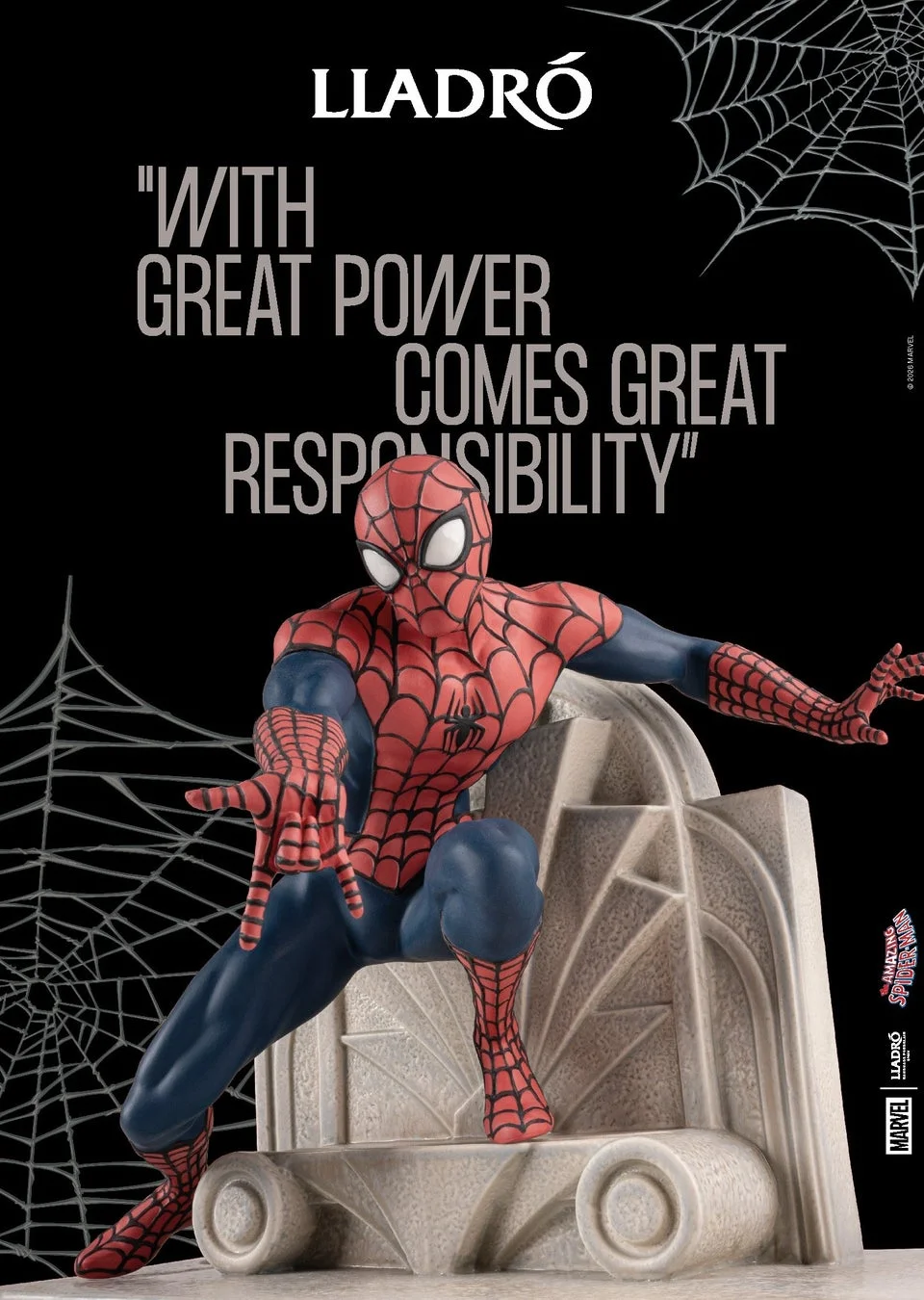 スパイダーマンの座るポーズの作品
