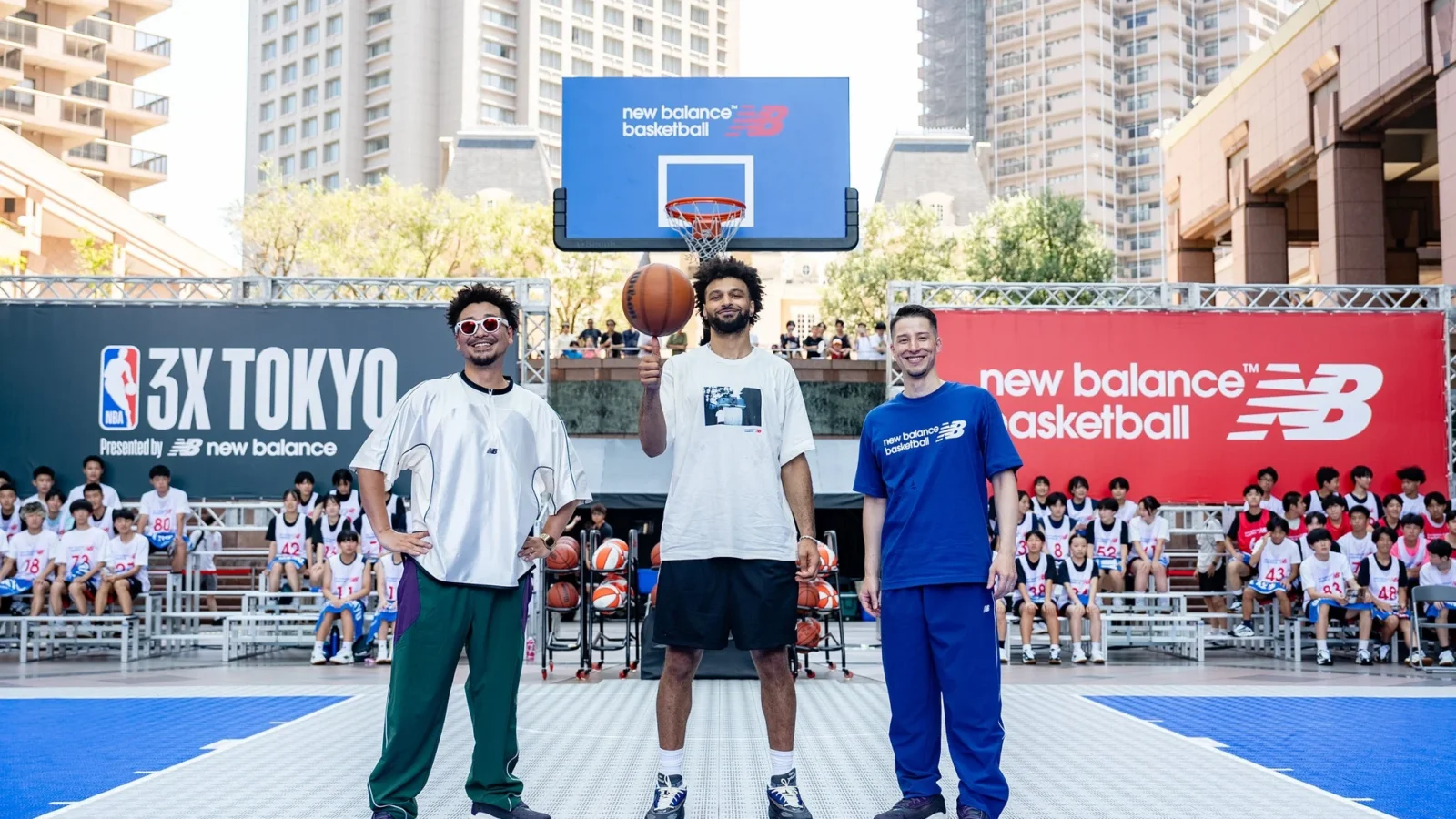 ニューバランス契約アスリート ジャマール・マレー選手が「NBA 3X TOKYO Presented by New Balance」に登場し中高生プレーヤーと交流