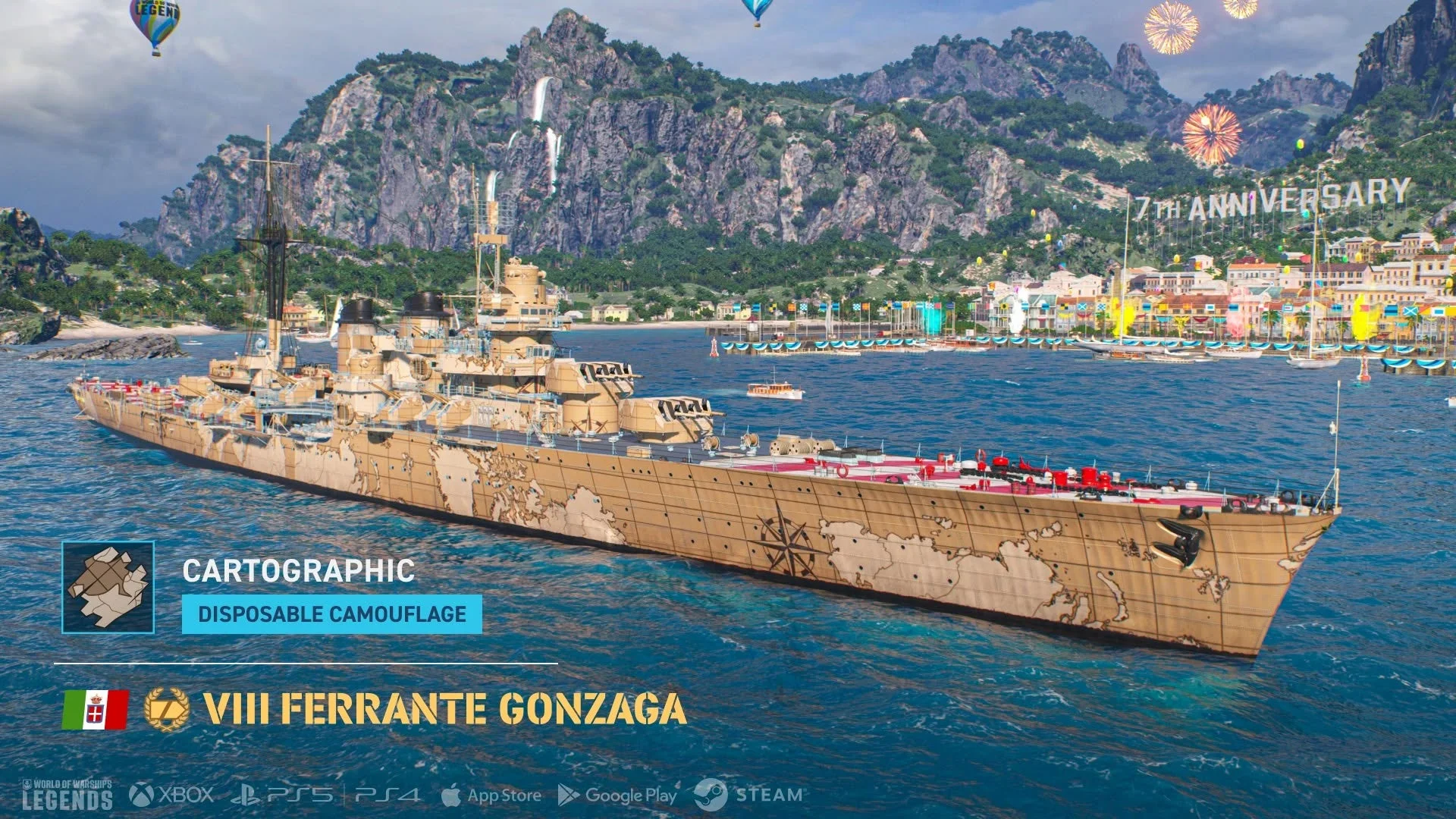 イタリアTier VIIIプレミアム巡洋艦「Ferrante Gonzaga」
