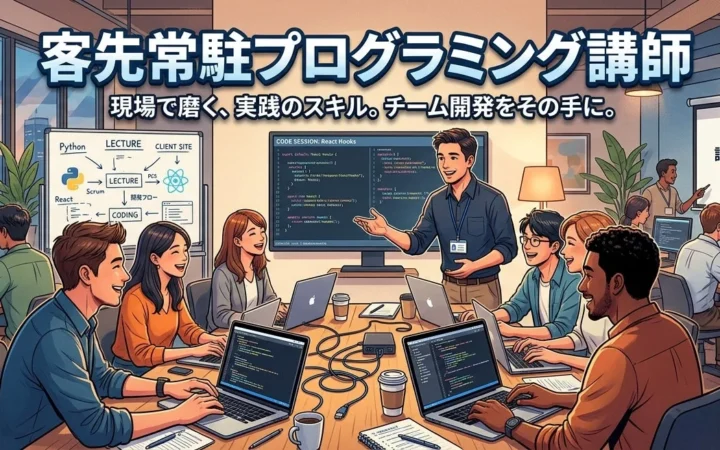 テックジム、法人向けプログラミング講師の客先常駐派遣を開始！永田町でAI・Python無料対面講座も毎週開催