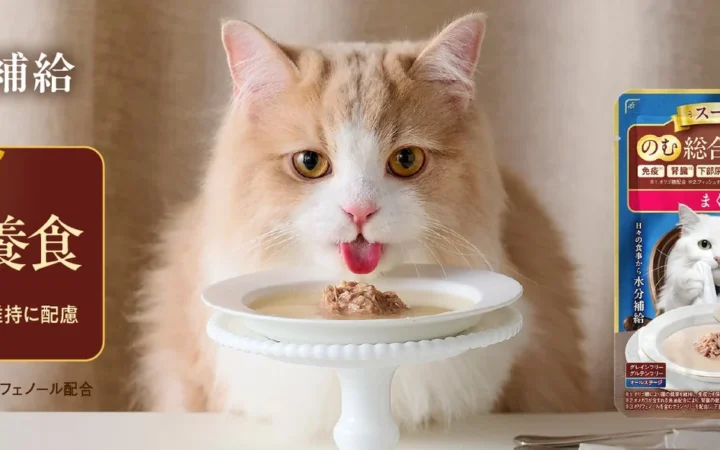 猫の水分不足をサポート！アイリスオーヤマが総合栄養食「美食メニュー スープ」を発売
