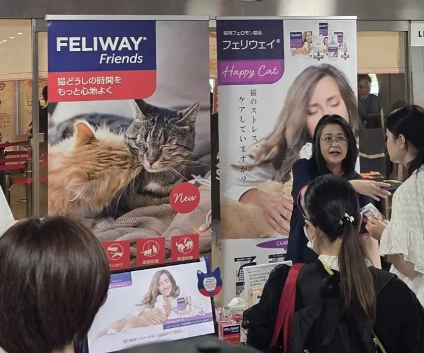 製品展示ブースの様子