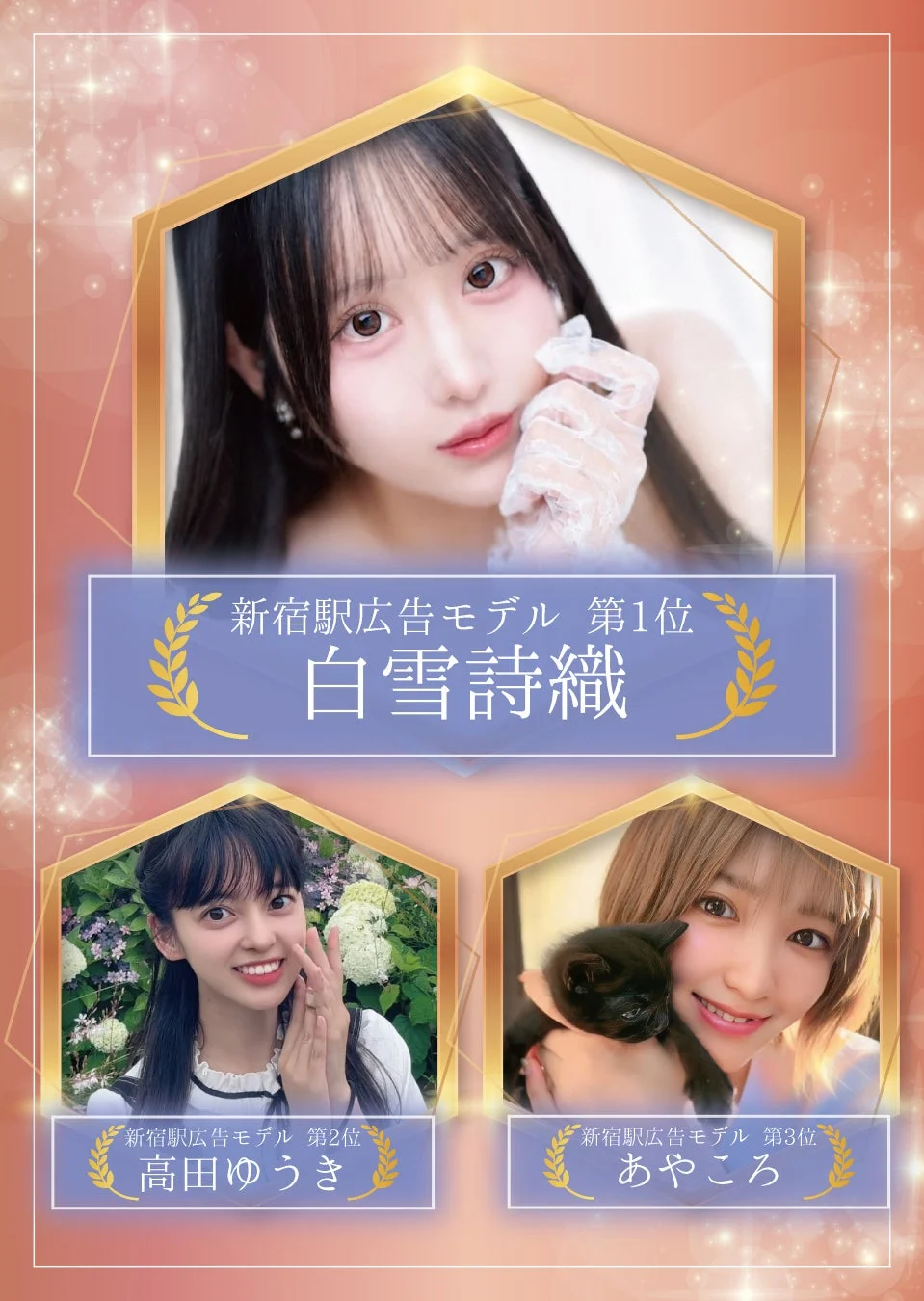 新宿駅広告モデルランキング