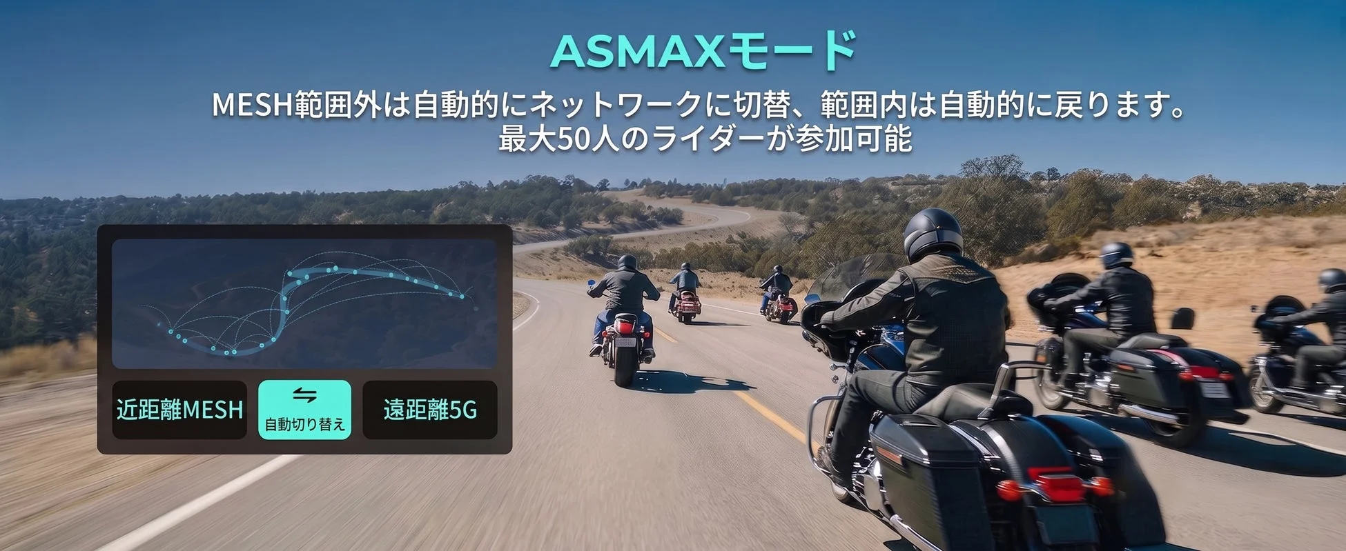 ASMAXモードの通信イメージ