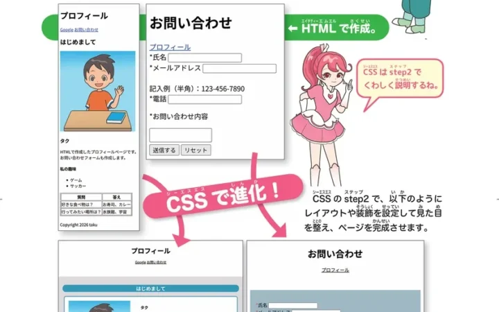 夏休みにHTML・CSSでプロフィールページ作成！プログラミング未経験者向けモニターを先着100名募集