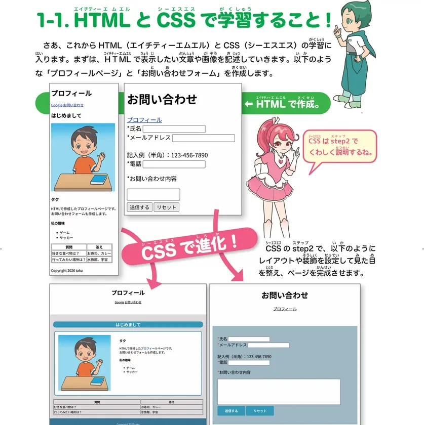 夏休みにHTML・CSSでプロフィールページ作成！プログラミング未経験者向けモニターを先着100名募集