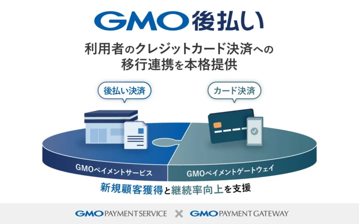 GMOペイメントサービスとGMOペイメントゲートウェイ、「GMO後払い」からクレジットカード決済への移行連携を本格提供開始