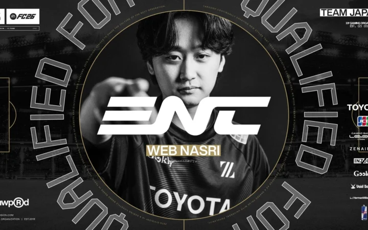 「ZETA DIVISION」のWeb Nasri選手、『Esports Nations Cup 2026』日本代表に選出