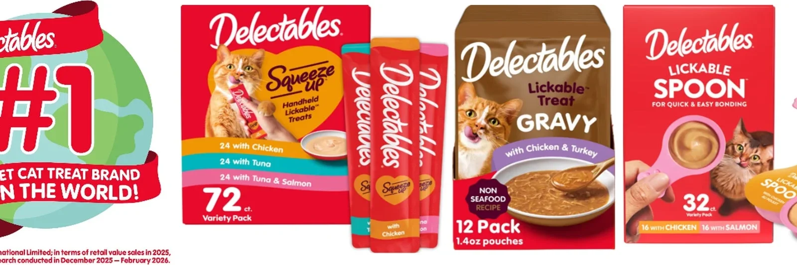 8月8日は「世界猫の日」！米国Hartzの猫用ウェットおやつ『Delectables®』が世界No.1※を獲得し、ユニ・チャームグループのペットケア事業がグローバルで成長を加速