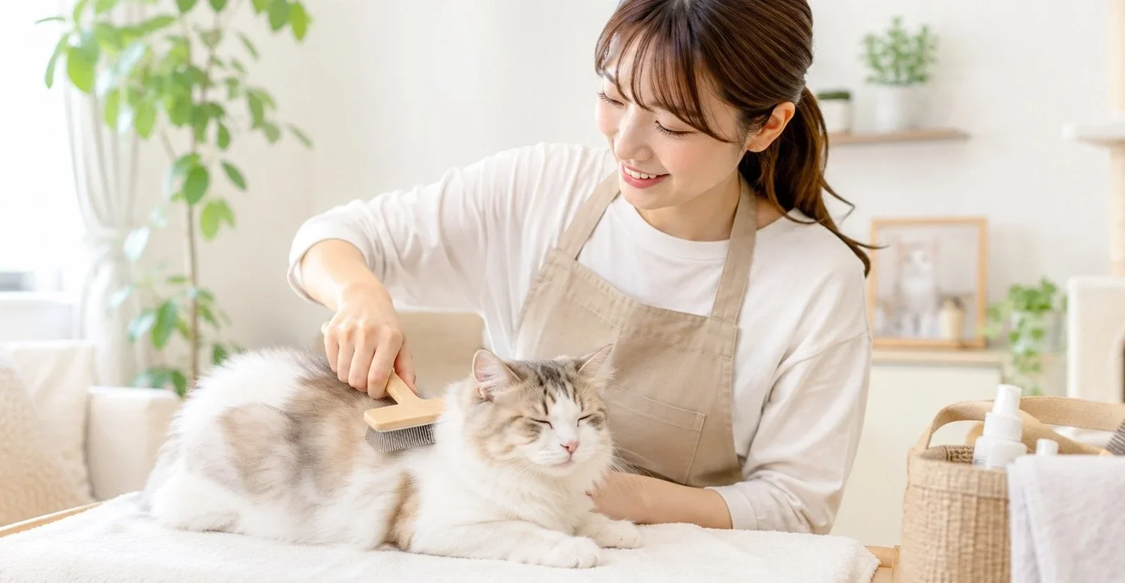 累計訪問3万件の「ホームトリマー」が猫専門の訪問グルーミングを開始！キャリー不要で自宅で安心ケア