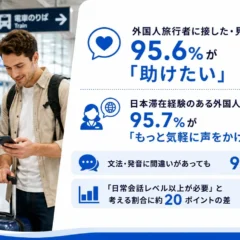 「外国人旅行者を助けたい」日本人95.6%も、声かけためらう背景に英語力への不安 外国人講師は「もっと気軽に声をかけてほしい」
