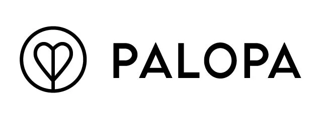 ロゴ,ブランド,テキスト,アイコン,ハート,黒白,シンプル,PALOPA