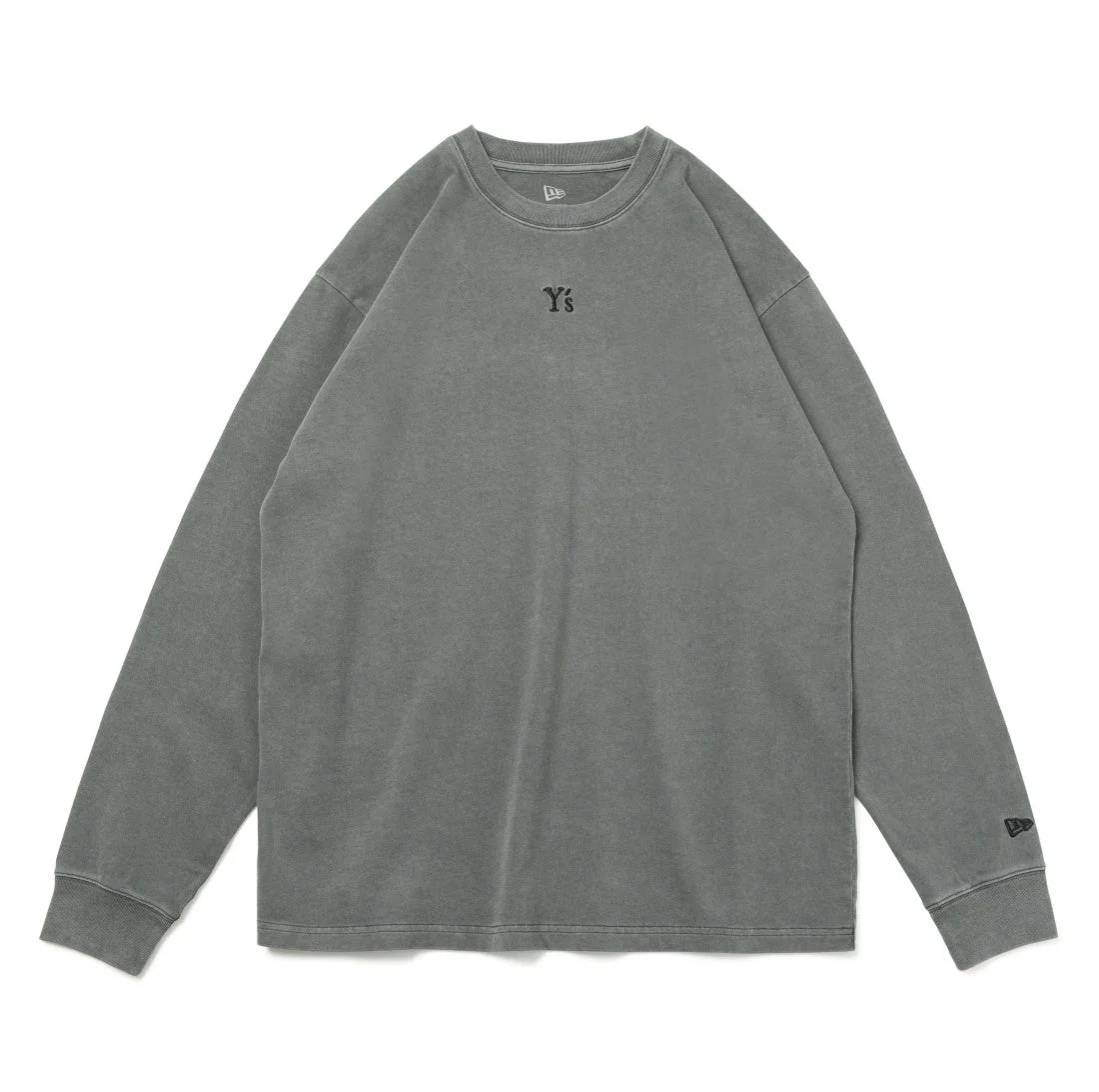 Y’s × NEW ERA® Long Sleeve Cotton Tee チャコール