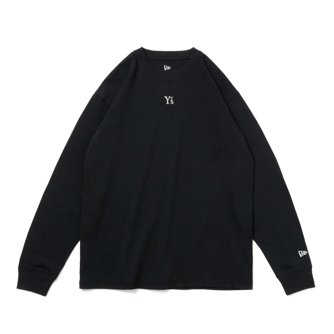 Y’s × NEW ERA® Long Sleeve Cotton Tee ブラック