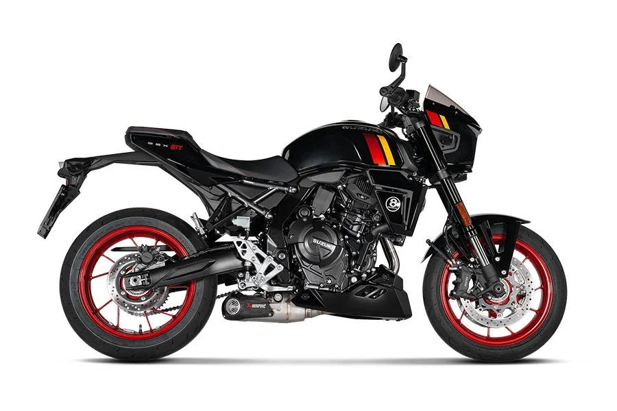 SUZUKI GSX-8TTに装着されたアクラポビッチマフラー