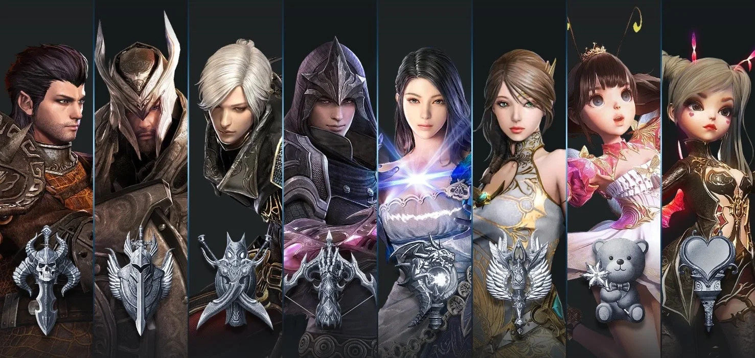 8人のキャラクターが並んだ画像