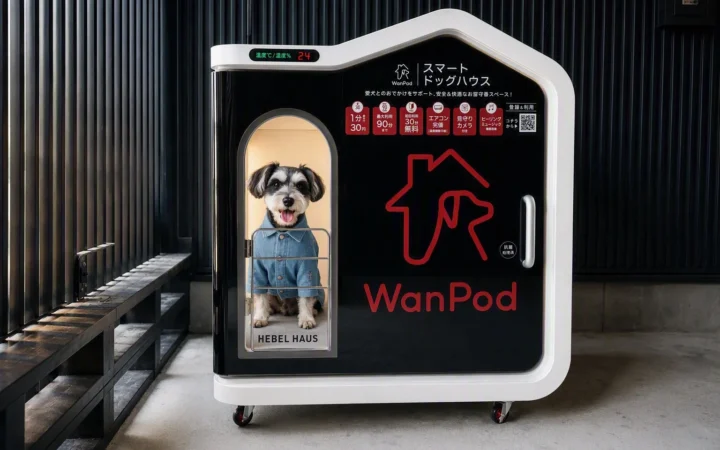 関西初上陸！愛犬専用スマートドッグハウス「WanPod」が南大阪・WHATAWONに登場