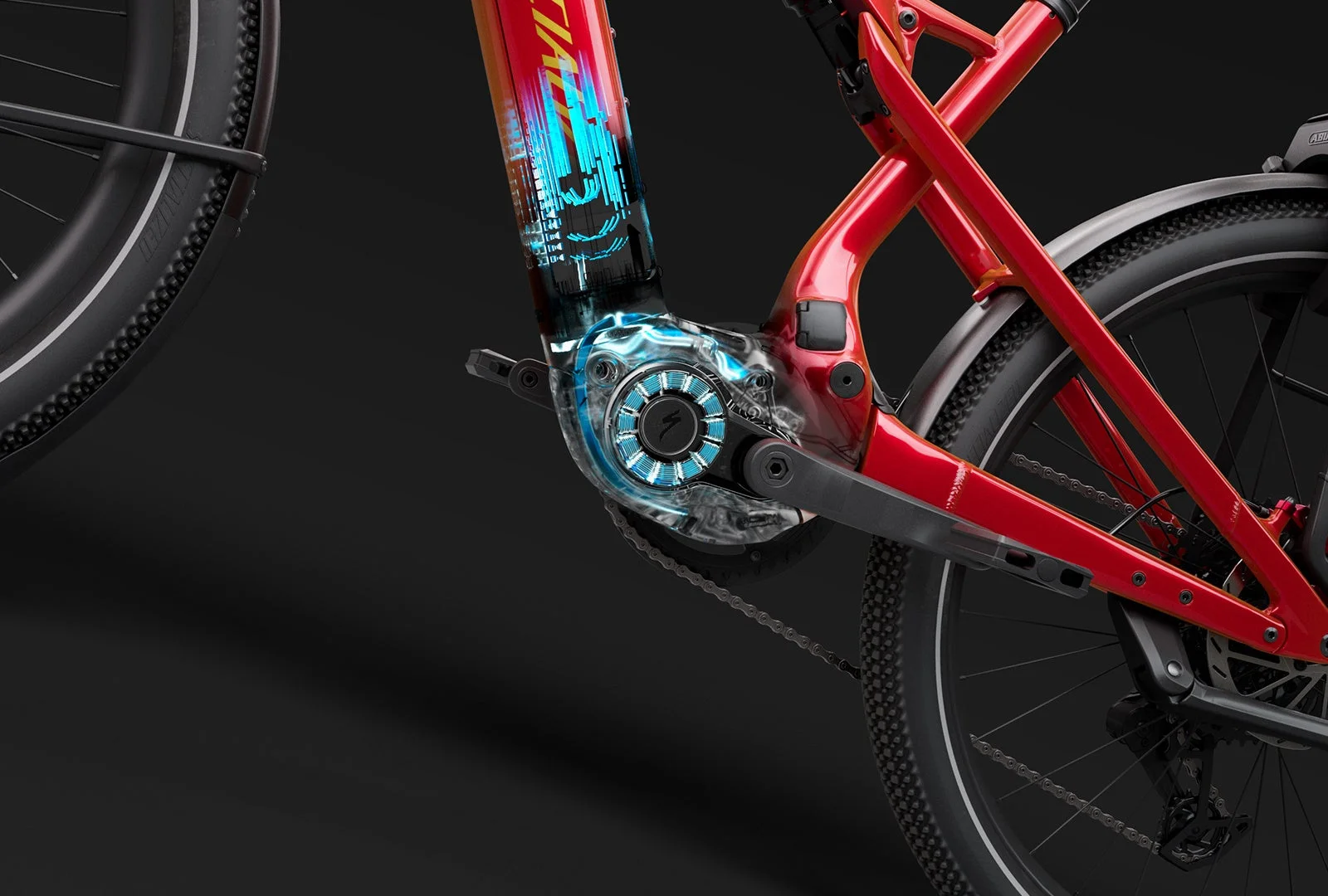 E-Bikeのモーターとバッテリー