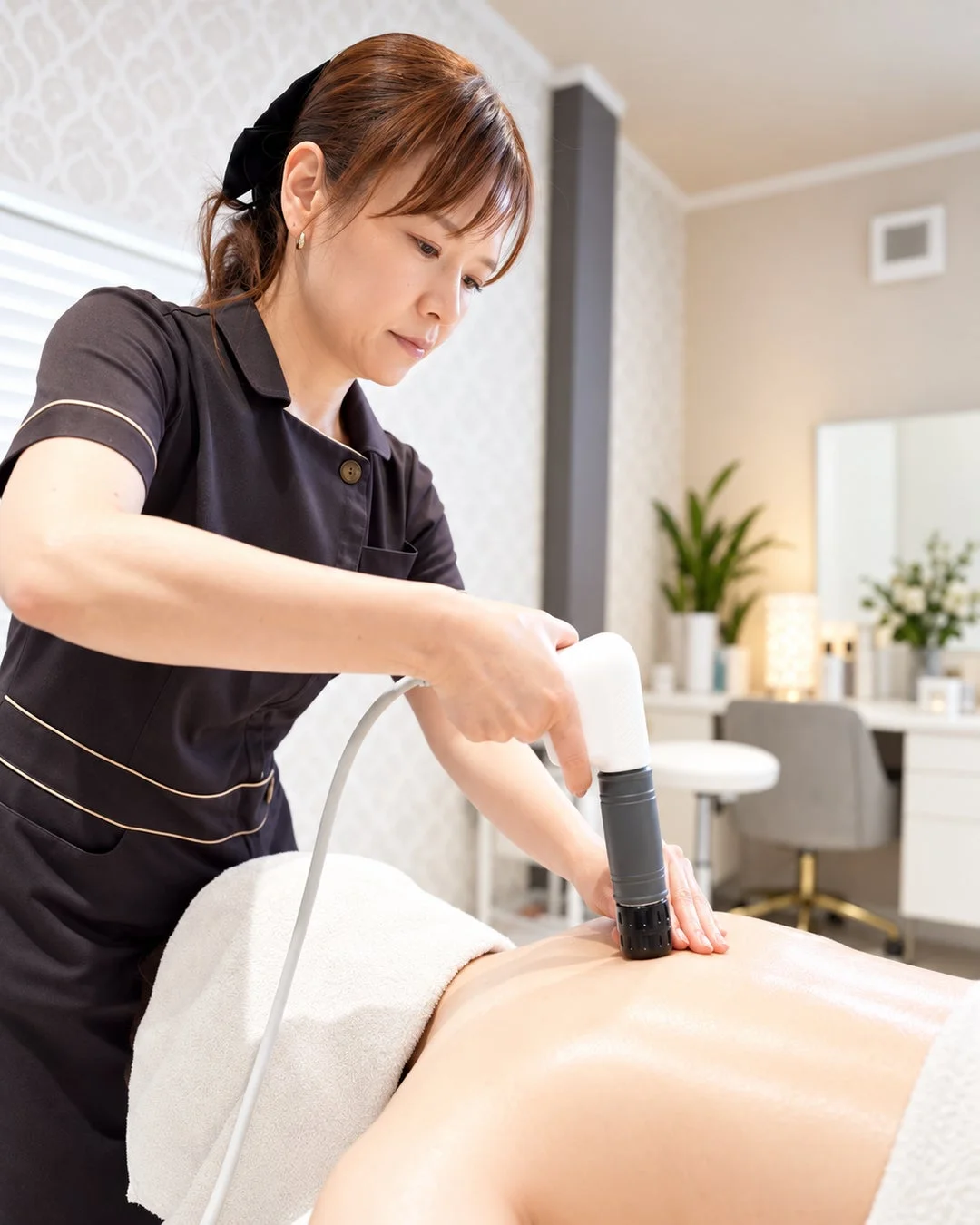 美容機器を使った施術