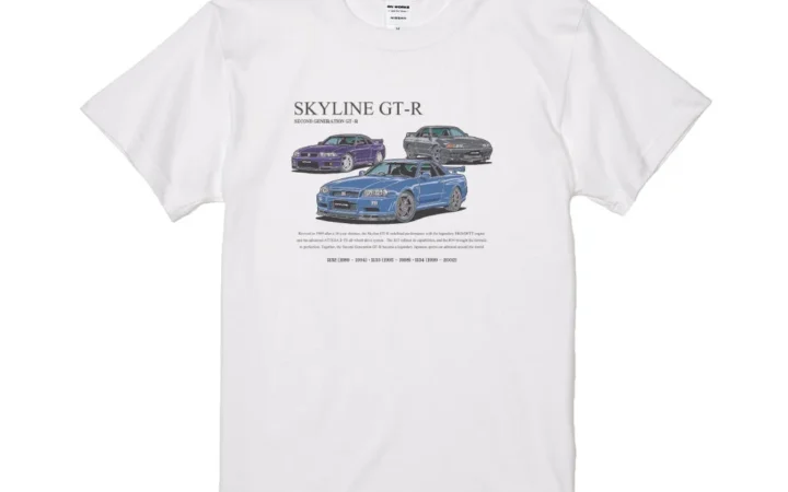 伝説のスカイラインGT-R 3台が集結！公式ライセンスTシャツがAmazonで予約開始