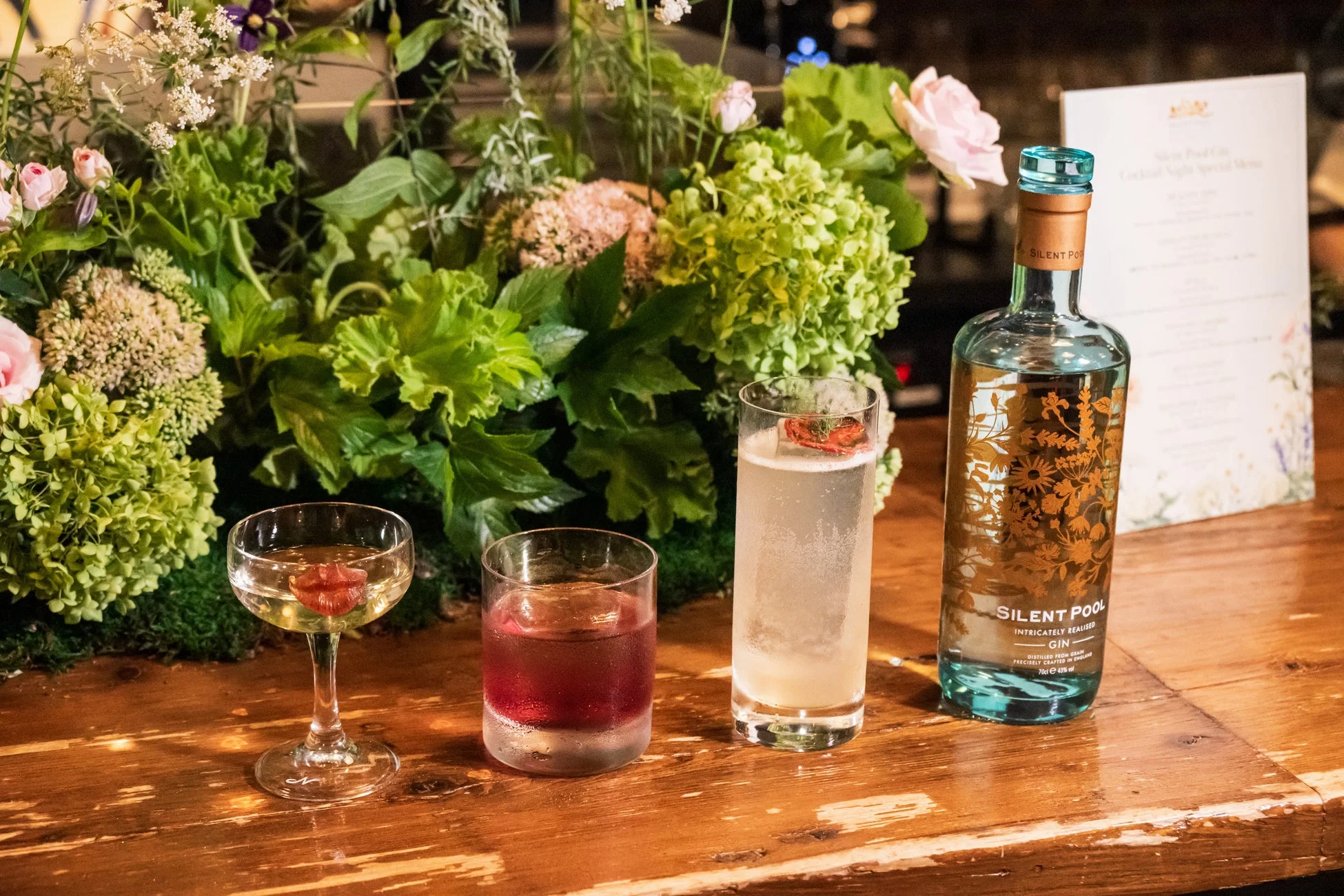 Silent Pool Ginのカクテル