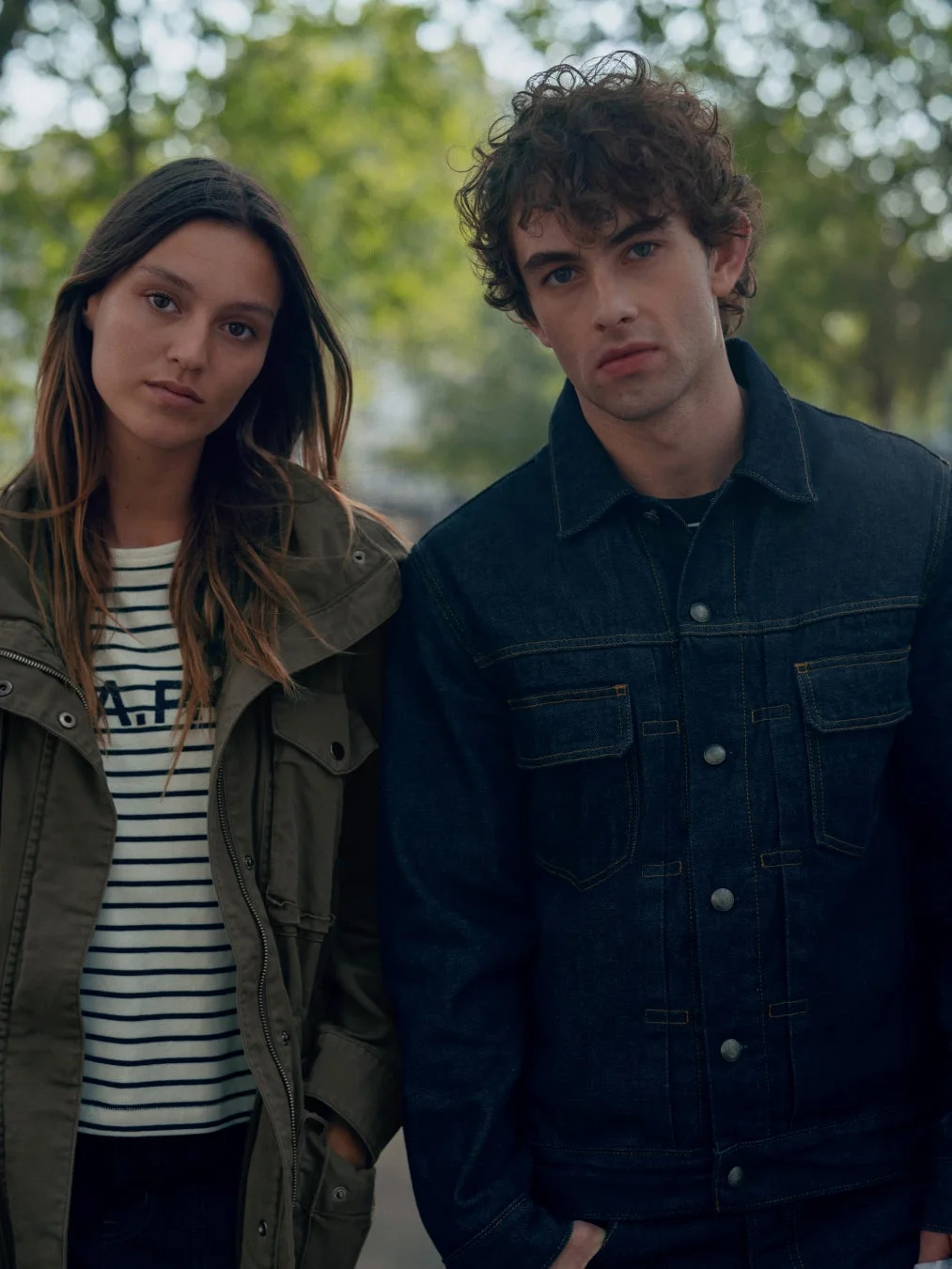 GapとA.P.C.のコラボレーションイメージ