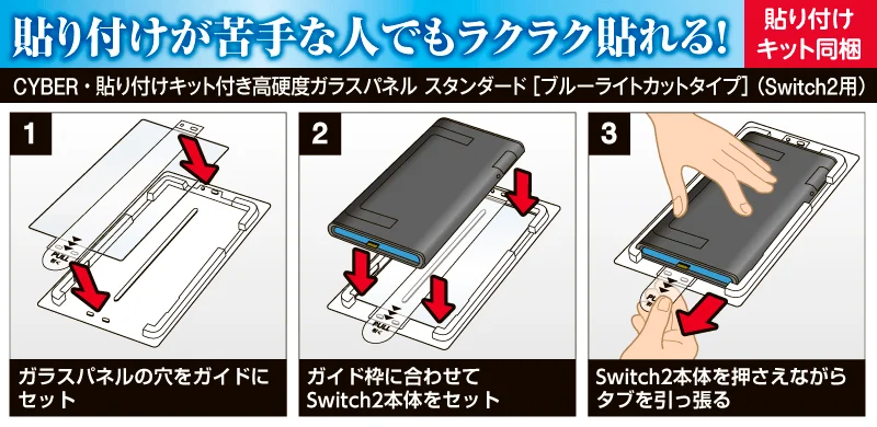 貼り付けキットによる装着方法