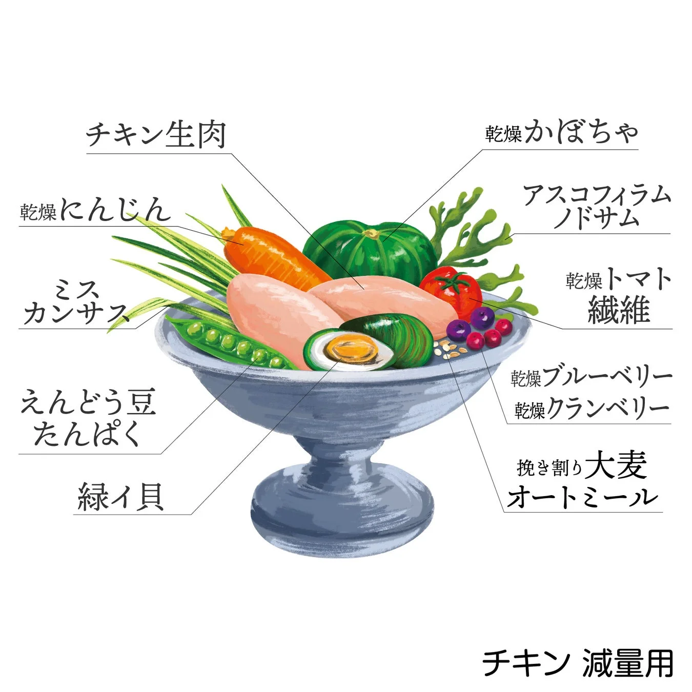 パウレ チキン 減量用 主な原材料