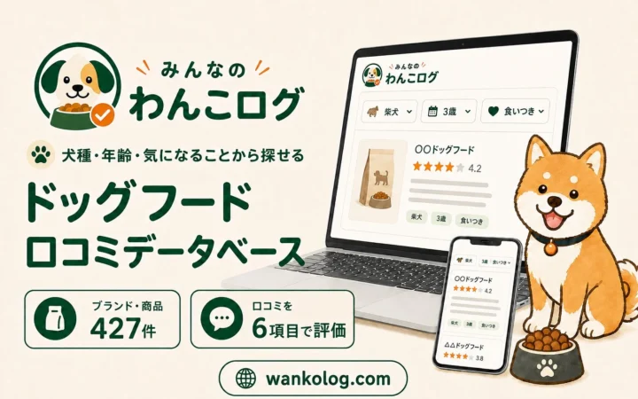 ドッグフード口コミデータベース「わんこログ」がメーカー向け「充実版商品詳細ページ」の制作受付を開始