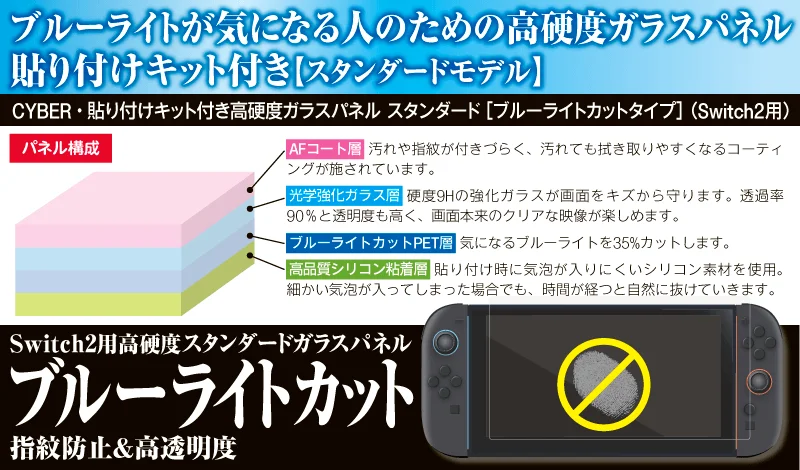 ブルーライトカットと多層構造