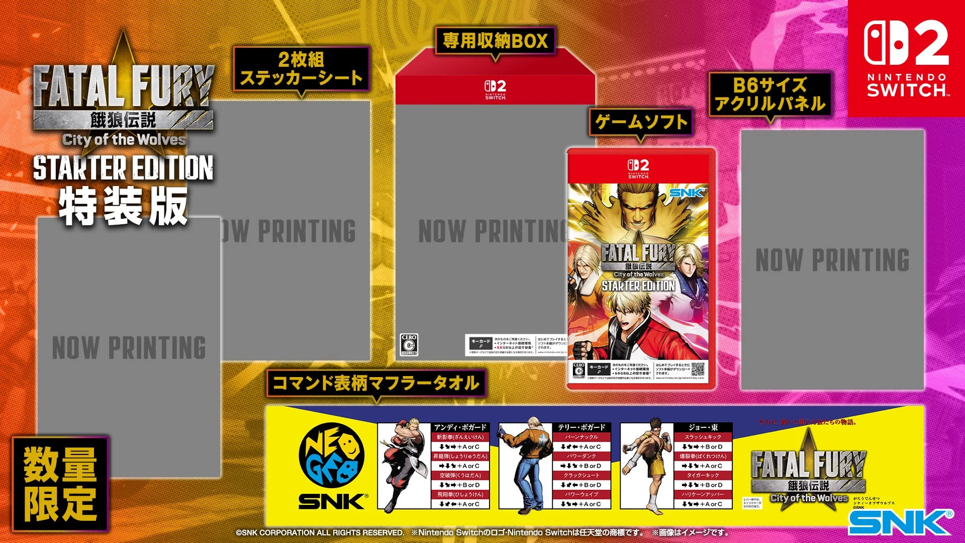 『FATAL FURY 餓狼伝説 City of the Wolves STARTER EDITION 特装版』の広告