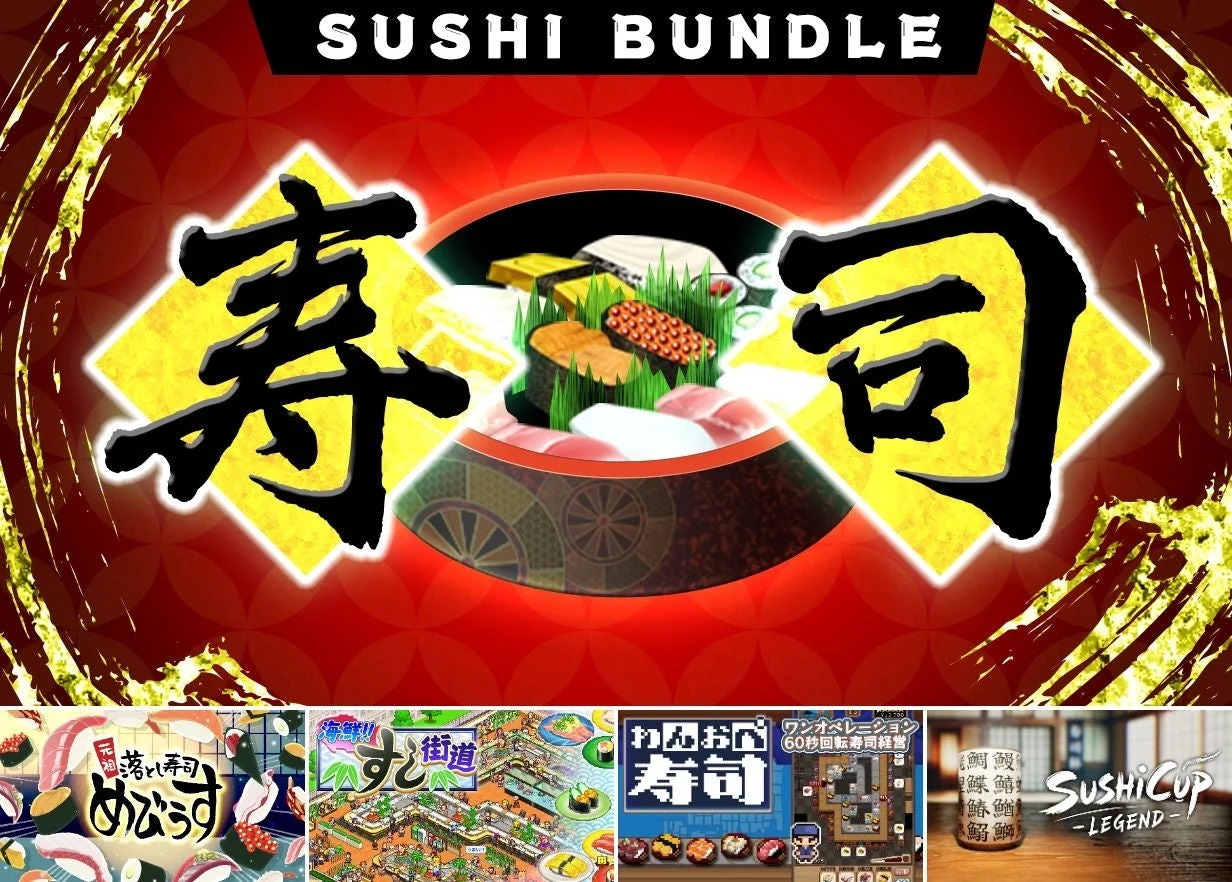 Steamで寿司ゲーム4作品がお得なバンドルに！『ヘイお待ち！ニッポンの寿司ゲーバンドル』本日より配信開始