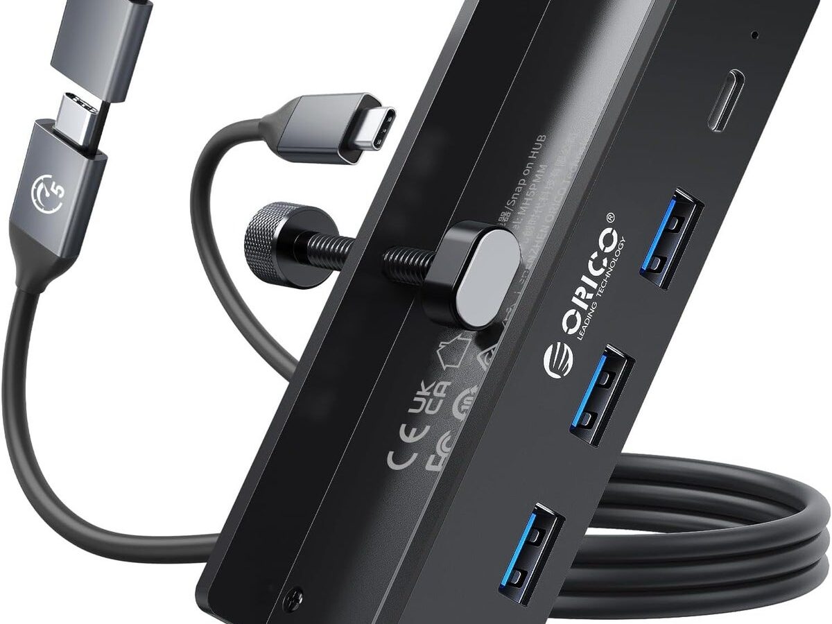 ORICO、クランプ固定式5-in-1 USB-Cハブを発表——工具不要でデスク・モニターに設置・5Gbps高速転送・セルフ/バスパワー両対応・アルミ合金製で省スペース