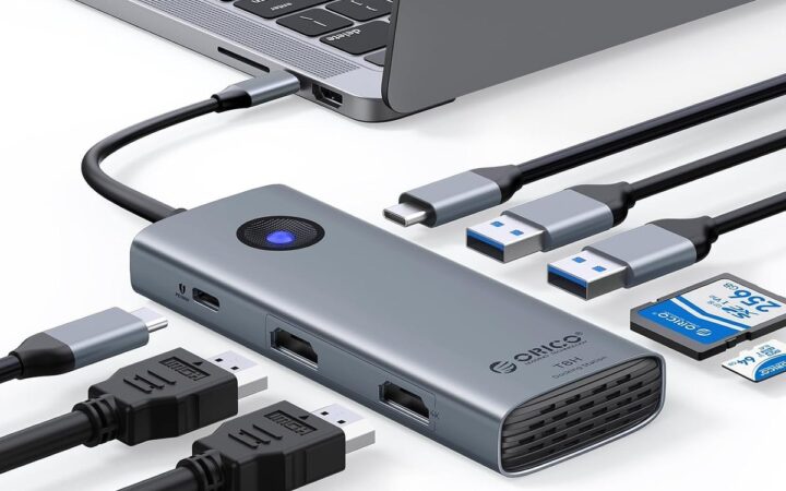 ORICOデュアルHDMI 4K@60Hz出力対応8-in-1 USB-Cドッキングステーションを発表——5Gbps高速転送・PD100W充電・SD/TF同時読取・幅広い互換性で作業効率を飛躍的に向上