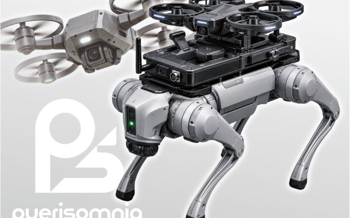 4足歩行ロボット×ドローンの空陸連携プラットフォームサービスの提供を開始。導入を希望する自治体・企業を募集