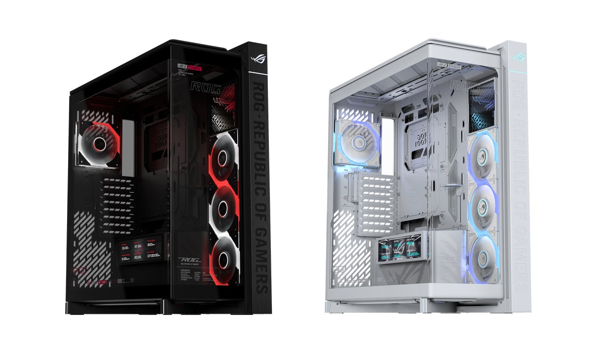 最大14基のファンが搭載可能な液晶付きPCケース「ROG CRONOX ARGB」と、30mm厚で独自のデイジーチェーン接続に対応したケースファン「ROG Eurux GR120 ARGB」を発表
