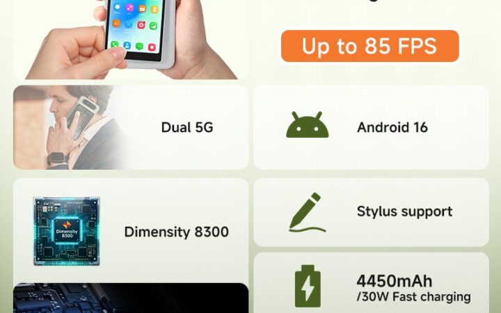 85FPS対応E Inkスマートフォン「HiBreak Dual 3」予約販売開始