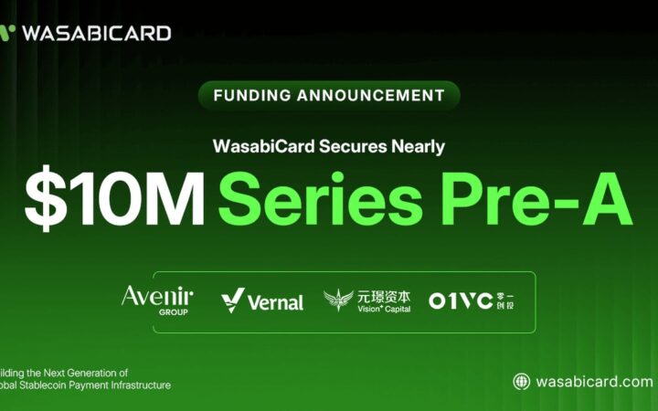 決済領域のユニコーン候補・WasabiCard、プレ A ラウンドの資金調達を完了。Vernal Capital、Avenir Group、Vision Plus Capital、01VC が出資