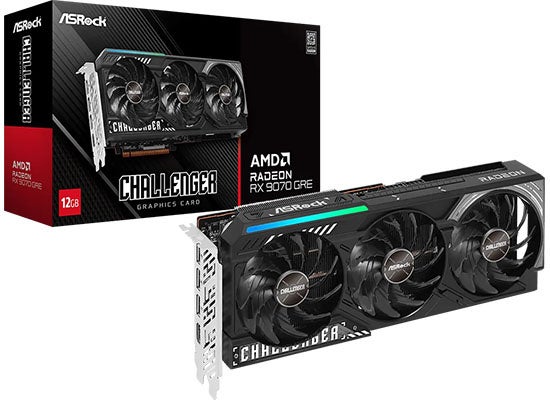 ASRockからRadeon RX 9070 GRE搭載のトリプルファン グラボ「RX9070GRE CL 12G」、2026年10月28日発売予定