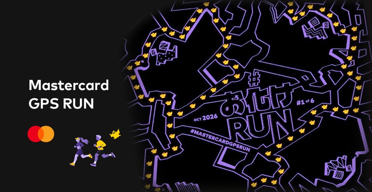 Mastercard、東京の街をキャンバスにする新感覚GPSランニングイベント「Mastercard GPS RUN」を10月8日より開催