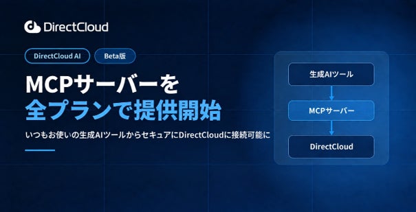 DirectCloud、MCPサーバーを全プランで提供開始