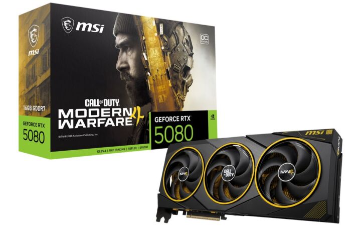 MSI、「Call of Duty: Modern Warfare 4」コラボのRTX 5080搭載カードを数量限定で発売　同社初のコーティングヒートシンクを採用